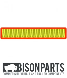 +SINGLE ALUMINIUM TRUCK TRAILER MARKER BOARD CHEVRON ECE70.01 TYPE 5 1130x195MM - Picture 1 of 3