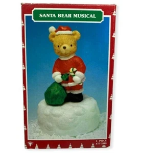 ~ Vintage Trippie's 1993 Christmas, Santa Bear Musical  - Picture 1 of 6