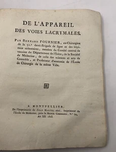 De l'appareil des Voies lacrymales. 1803 - Imagen 1 de 2
