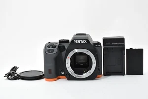 PENTAX K-S2 Black/Orange 20.1MP DSLR Camera Body From JAPAN [Near Mint] #2655802 - Picture 1 of 13
