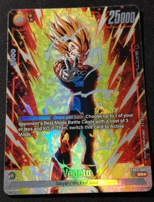 Vegeta - Alternate Art - FB03-089 - NM - EN - SR* - Image 1 of 2