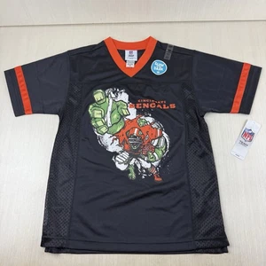 Cincinnati Bengals Trikot Kinder Medium (10) schwarz NFL Team Bekleidung leuchtet im Dunkeln - Bild 1 von 6