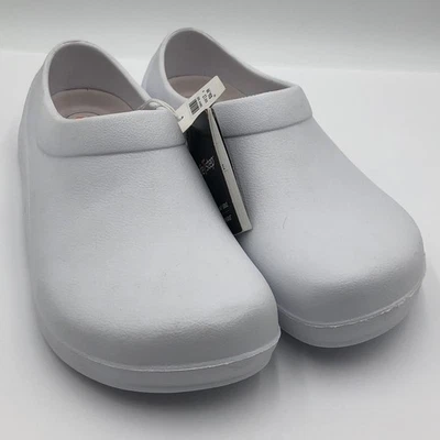 SAFE T STEP женщин 13 Вт 11 М белый сабо обуви медсестра комфорт работы ресторана масло скольжения - Изображение 1 из 4