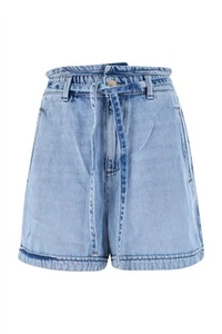 SHORT JEANS PANTALONCINO DONNA YES ZEE P280 W362 COTONE BLU ORIGINALE PE 2025 - Picture 1 of 5