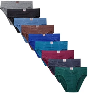 Set 3/6/9/12 slip intimo uomo cotone slip sportivo taglia S-6XL - Foto 1 di 1