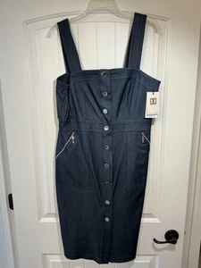 Ivanka Trump Sexy Denim Dress Sz 12 - Picture 1 of 7