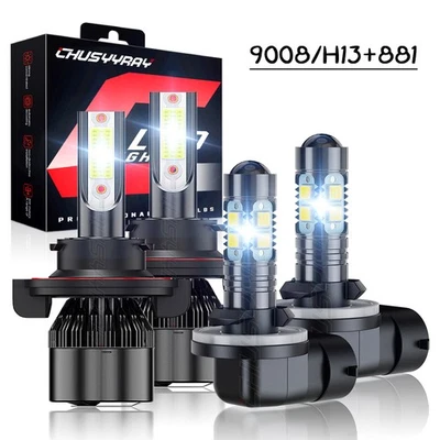 Комбинированная светодиодная фара для Pontiac Solstice 2006-2009 годов выпуска высокая/низкая + противотуманная лампа 4x - Изображение 1 из 4