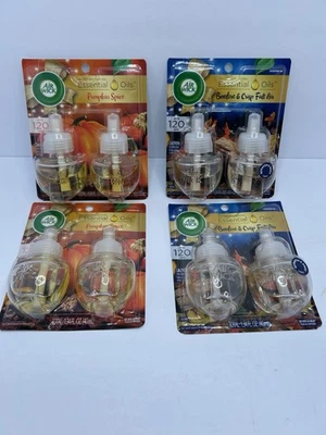 NIP Air Wick Plug Ins , 8 Refills. Pumpkin Spice & Bonfire & Crisp Fall Air  4ea - Image 1 of 3