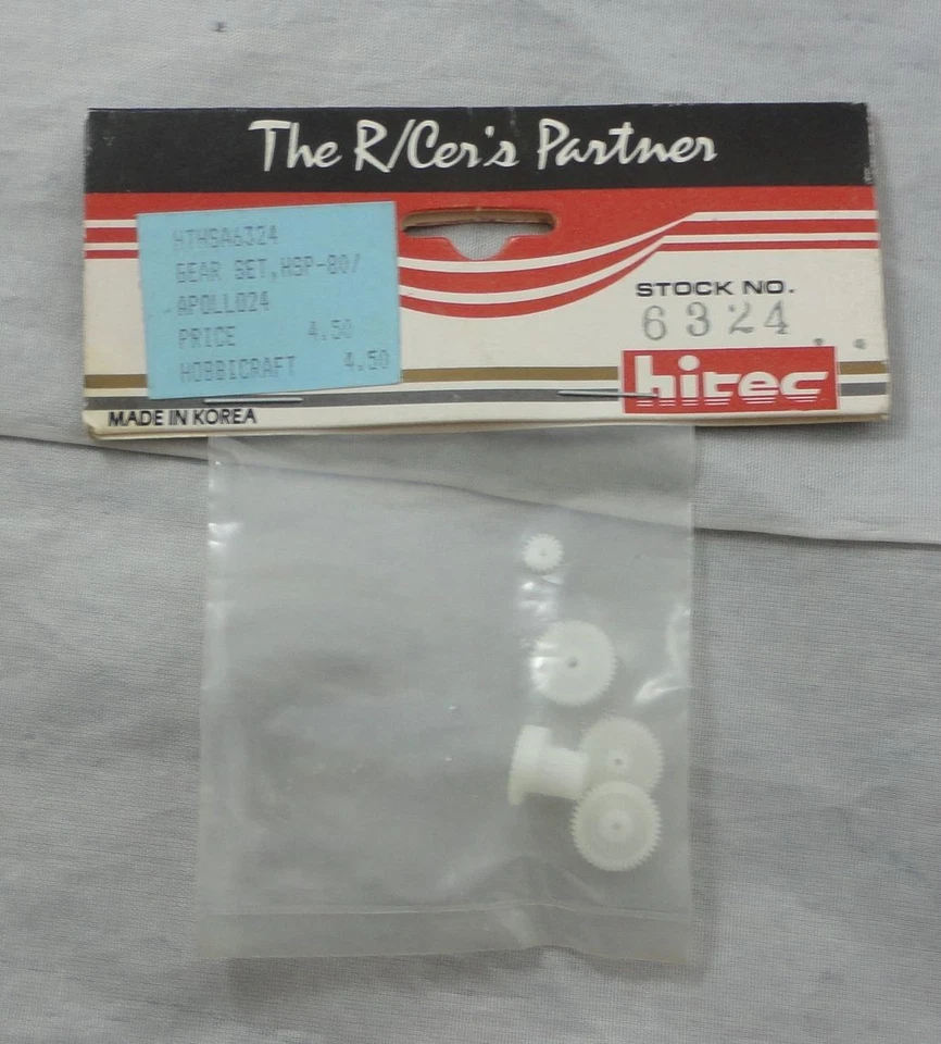 Hitec HSP-80/Apollo 24 伺服替换塑料齿轮组 HRC56324 — 第 1/1 张图片