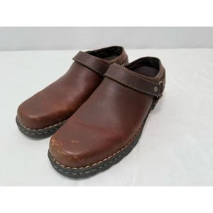 Eastland Y2K Brown Leather Mules, Women's Size 11M - Picture 1 of 7