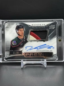 2022-23 UD Premier Dylan Guenther Rookie Patch Auto 01/99 RPA #AHR-DG - Picture 1 of 2