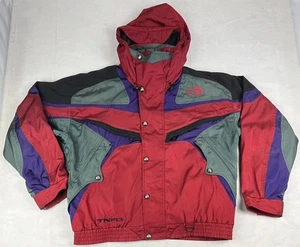 The North Face Ski Jacket Mens XL Green Purple Red Colorblock TNFX 90s VTG - Picture 1 of 14