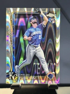Tyler Gentry 2025 Topps refractor de rayos de onda cromada - Imagen 1 de 2