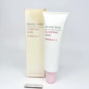 Mary Kay CLARIFYING MASK FORMULA 3 Blemish Acne Prone Skin 4oz Classic White Box - Picture 1 of 11