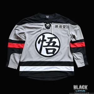 NEW Dragon Ball Z Goku Hockey Jersey 59 BoxLunch DBZ Akira Toriyama size Large - Picture 1 of 4