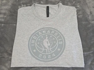 Lululemon NEW Fundamental 2024 NBA ALL-STAR Indianapolis Light Gray Tee SZ XL - Picture 1 of 9