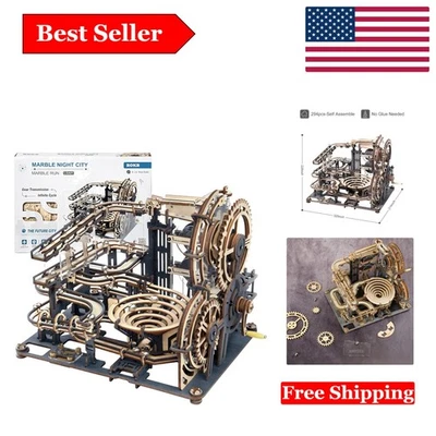 Marble Night City: Rompecabezas de madera 3D y kit de carrera de mármol Foto 1 de 4