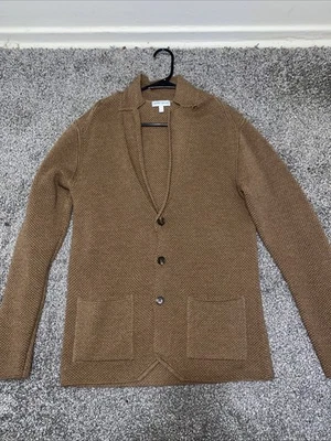 Cárdigan Suéter Peter Millar Crown Anderson Lana Merino Marrón Pequeño MF23S10 Foto 1 de 4