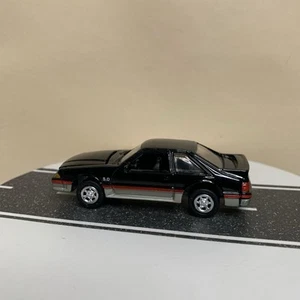 Johnny Lightning Ad Rods 1988 Ford Mustang 5.0 Coupe Fox Body Black/Silver NM - Picture 1 of 14