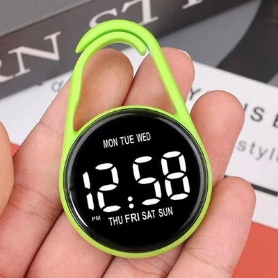 Digital Clock Multifunctional Design Waterproof LED Electronic Hanging Watch - Image 1 of 4