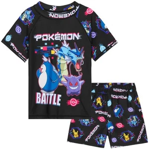 Pokèmon Boys 2 Piece Swimming Set T-Shirt & Shorts Beachwear Swimwear - Picture 1 of 6