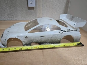 Vintage Alfa Romeo Spoiler 1/10 Scale Plastic Shell Body RC Remote Control Car - Picture 1 of 6