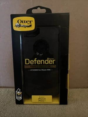 Otterbox Defender Series Case And Belt Clip For Apple 7,8 & Se Black - Image 1 of 4