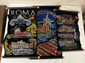 Tapestry Pennant Souvenir Hanging Roma Holland London - Picture 1 of 5