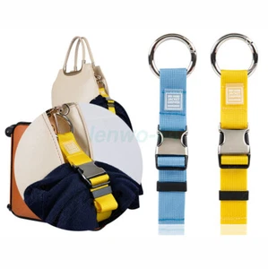 2PCS Luggage Anti Theft Multi-role Metal Buckle Hook Load Bearing Suitcase Strap - Picture 1 of 16