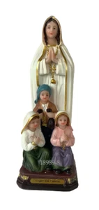 Virgen De Fatima Con Niños Our Lady Of Fatima 8" Resin Statue , New - Picture 1 of 4