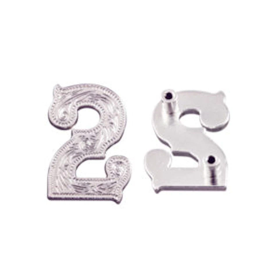 Number 2 Screwback Concho in Shiny Silver 1339-29 - Image 1 of 1