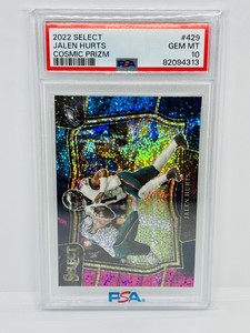 2022 Panini Select JALEN HURTS Cosmic Prizm Field Level SSP #429 Eagles PSA 10