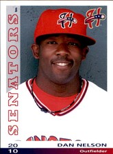 2010 Harrisburg Senators Grandstand 17 Dan Nelson Los Angeles California CA Card