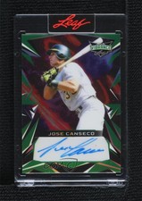 2023 Leaf Vibrance Green Prismatic /15 Jose Canseco #BA-JC1 Auto