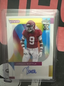 2023 Leaf Vivid Football Auto Jordan Battle #/6