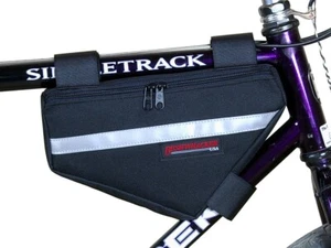 Bushwhacker Laredo Bicycle Frame Bag – Triangle Bike Storage w/ Reflective Trim - Picture 1 of 1