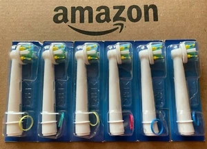 *NO BOX 6 ORAL-B Floss Action TRIUMPH Replacement Tooth Brush Heads Refills NEW - Picture 1 of 8