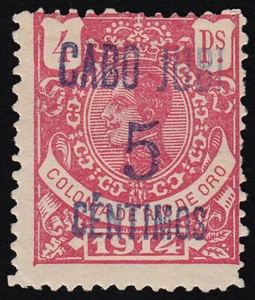 Cape Juby 1 1916 Seal Of River Of Gold Of 1914 MH, - Picture 1 of 1