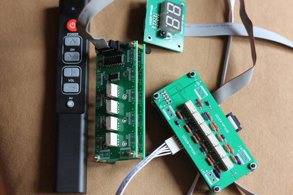 Volume Control Relay Attenuator 2 channels XLR selector 10K, 22K, 50K, 100K - Image 1 of 4