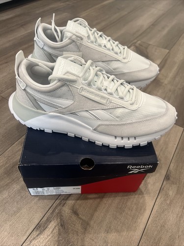 Reebok Classic Leather Legacy Sneakers White Grey Size Men's Size 9.5