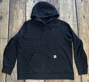 CARHARTT PLUS SIZE PULLOVER RELAXED FIT HOODIE BLACK WOMENS SIZE 1X 16W 18W EUC