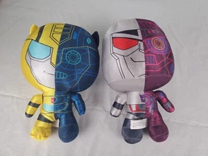 Transformers More Than Meets The Eye Bumblebee & Megatron Plush Limited Edition - Picture 1 of 9