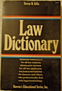 Steven H Gifis LEY Diccionario TPB Barron's Educational Series Inc - Imagen 1 de 2