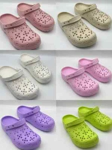 Hot NEW Crocs Adults Unisex Small flower Classic Cayman Lightweight Clogs 35-40 - Picture 1 of 18