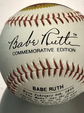 Babe Ruth Commemorative 100th year Anniversary 1895-1995 SOUVENIR Baseball Ball Cover