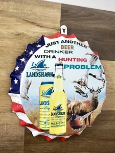 Funny Hunting Problem Landshark Beer Metal Sign Man Cave Bar Pub Decor - Picture 1 of 5