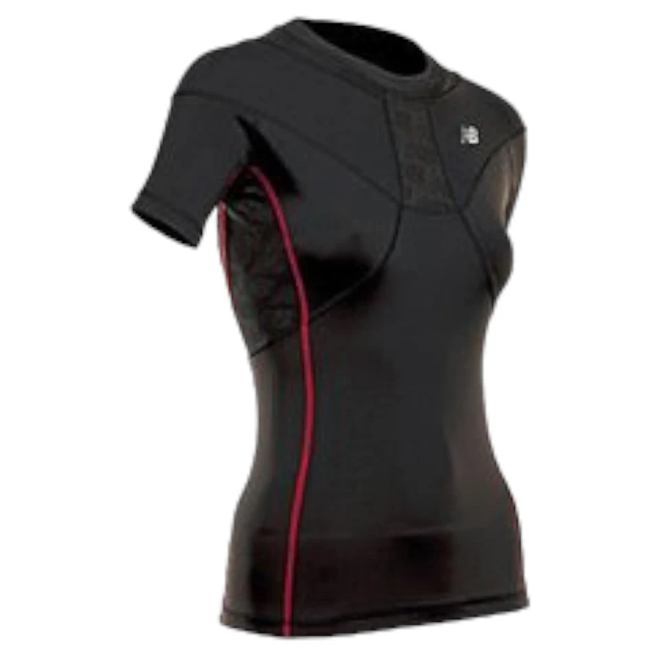 NEW BALANCE WOMENS COMPRESSION+ RUNNING TOP BASELAYER BLACK TRAINING 2XS ACTIVE - Image 1 of 1
