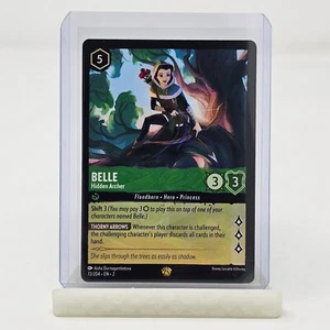Disney Lorcana Rise of the Floodborn Belle Non Foil Legendary Card TCG 72 - Picture 1 of 2