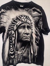 Jays Rock Graphic T Shirt Adult Native American Indian Chief All Over Print