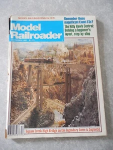 MODEL RAILROADER Magazine, DECEMBER 1981, SQUAW CREEK HIGH BRIDGE Cover, LIONEL! - Picture 1 of 2